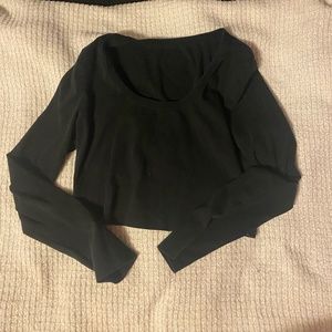 Black Crop top